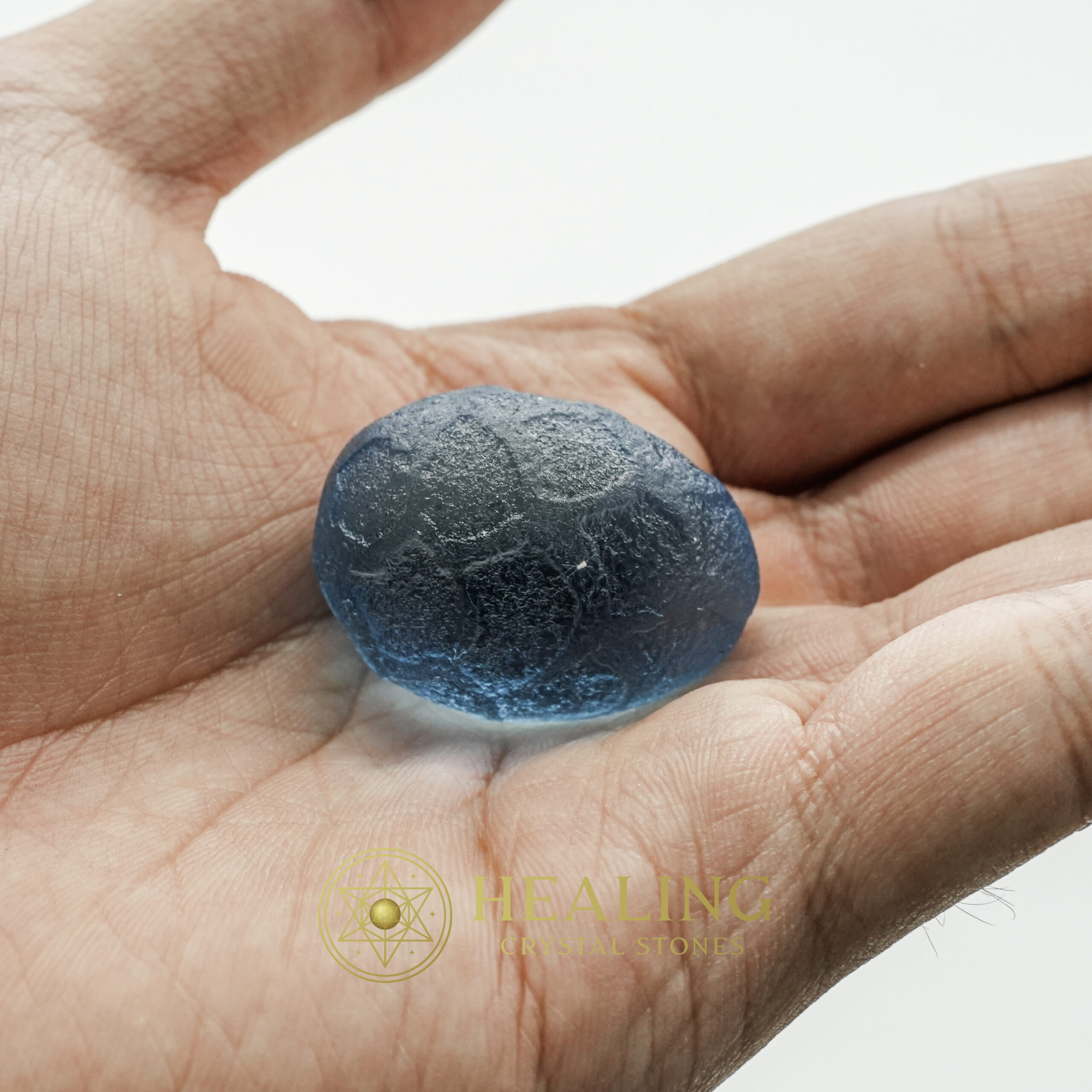 Sanca Leaf Snake Pearl - Light Blue - Spiritual crystals, mystical stones, healing stones, talisman stones, ritual crystals, psychic energy stones, metaphysical tools, magickal crystals, energy healing stones, shamanic crystals