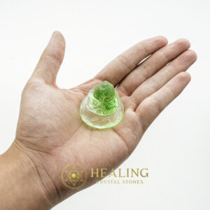 Sanca Leaf Crown Pearl - Type A1.2 (Crystal/Green) - Healing stones, mystical crystals, spiritual stones, talisman crystals, ritual stones, psychic energy stones, metaphysical tools, magickal crystals, energy healing stones, shamanic tools