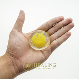 Sanca Leaf Crown Pearl - Type A1.6 (Crystal/Yellow) - Spiritual crystals, healing stones, mystical crystals, talisman crystals, ritual power stones, psychic energy stones, metaphysical tools, magickal stones, energy healing stones, shamanic ritual tools