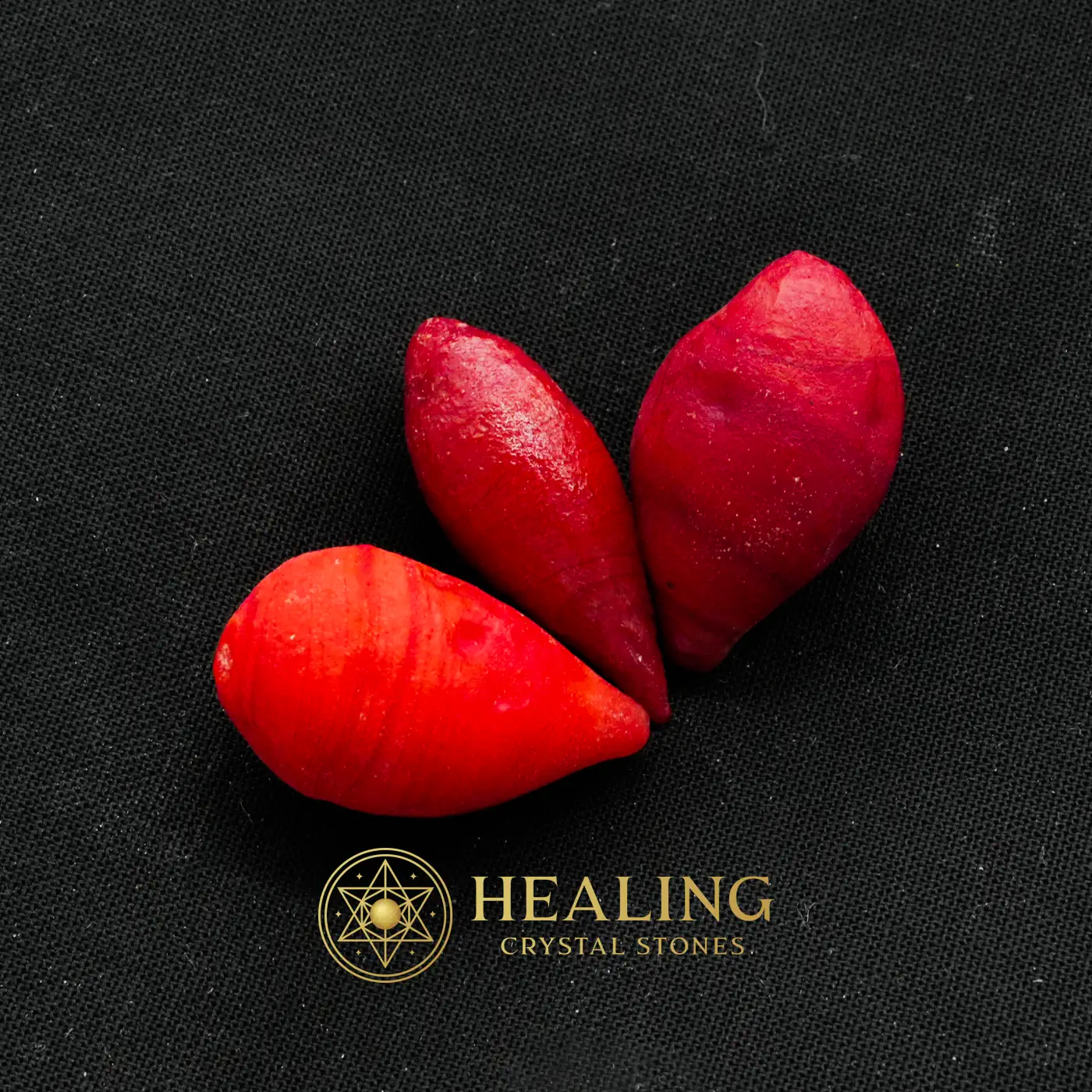 Red Lizard Mustika Pearls - Type A - Mustika Pearls, Mustika Stones, Talismanic Stones, Ritual Crystals, Mystical, Divine, Fortune, Luck, Guardian Talisman, Sacred