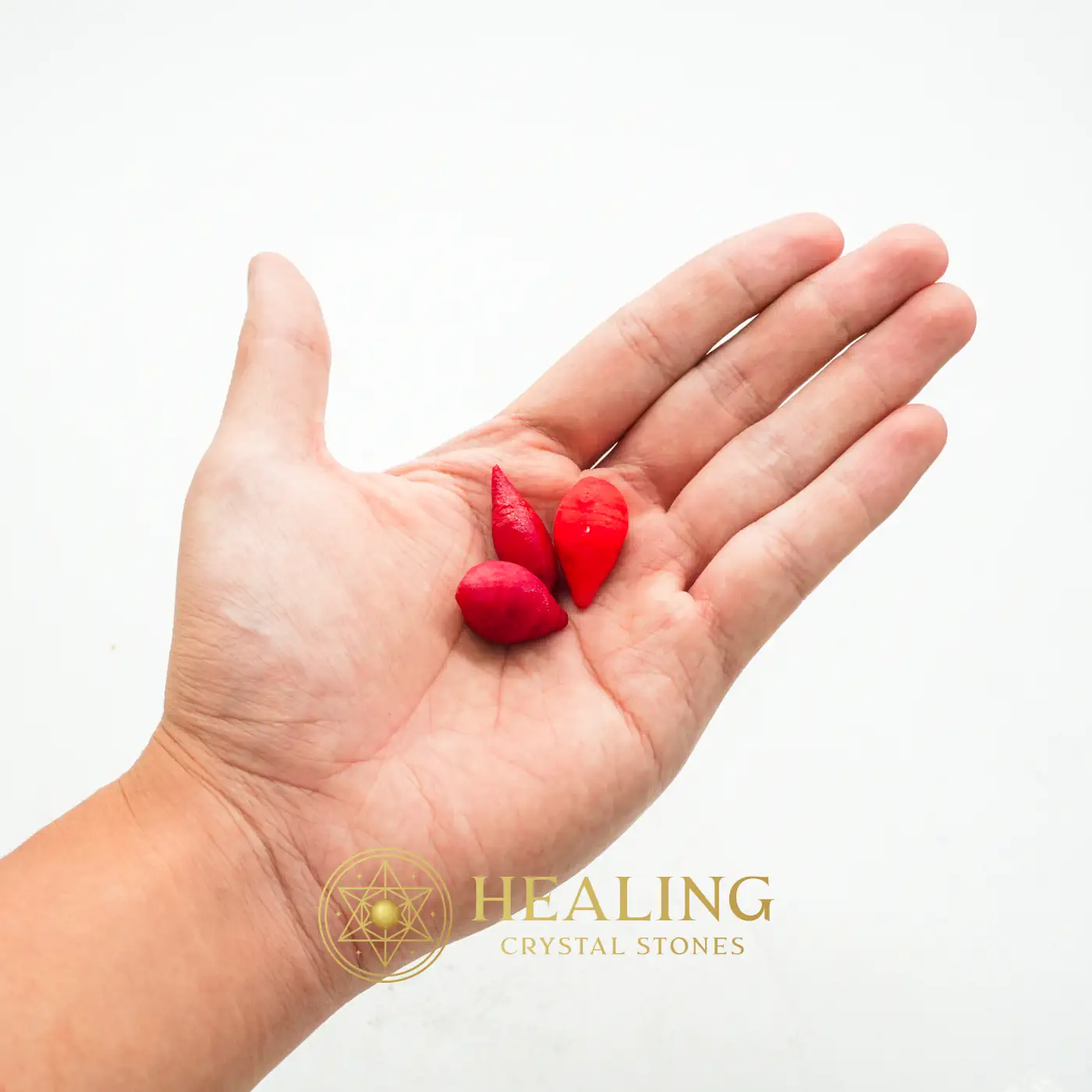Red Lizard Mustika Pearls - Type A - Healing Crystals, Crystal Stones, Aura, Chakra, Meditation, Positive Energy, Protection, Harmony, Sacred Crystals, Guardian Crystal