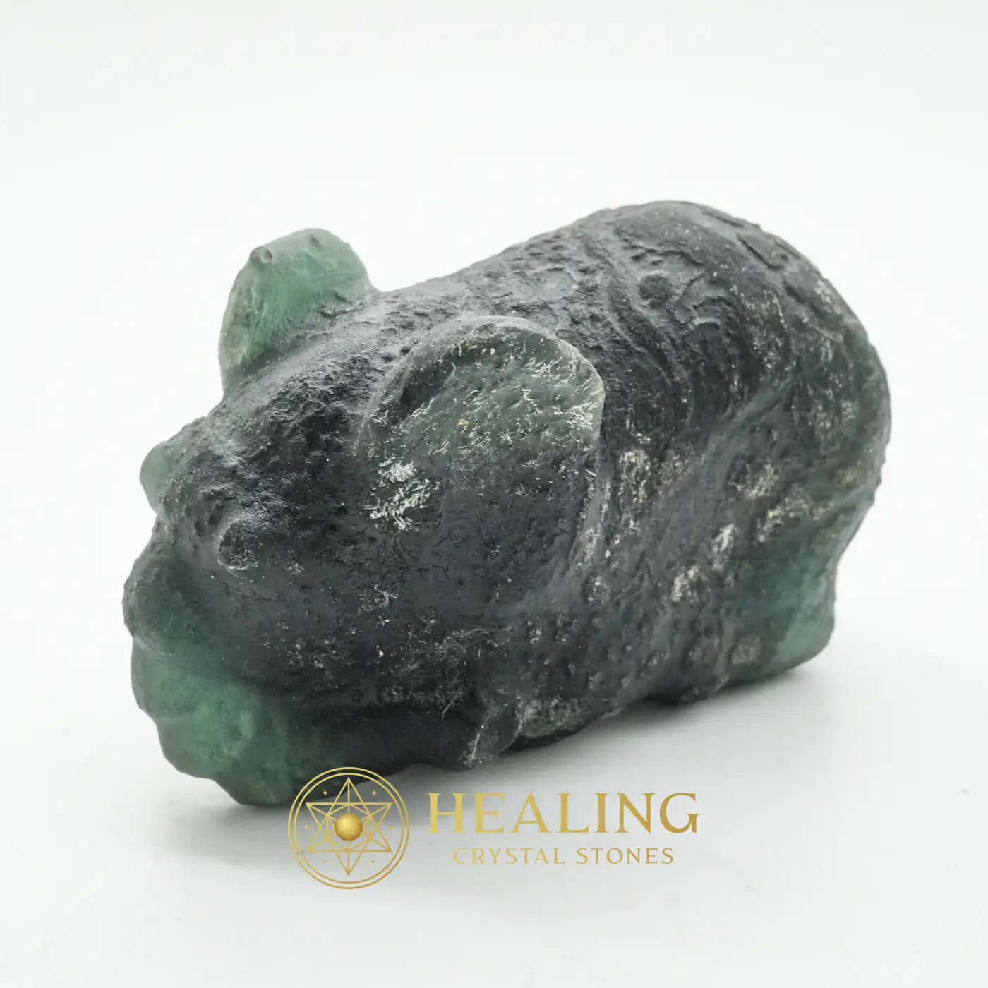 Crystal Black Baby Elephant - Type F1 - Healing Stones, Spiritual Crystals, Spirit Stone, Spirit Crystal, Nature Stone, Nature Crystal, Spiritual Healing, Emotional Healing, Balance, Harmony