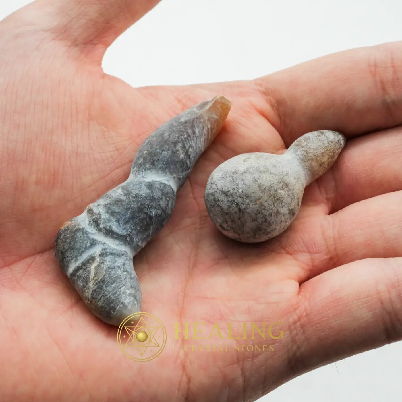 Fossilized Phyton Horn - Type A - Cleansing, Purification, Protection, Negative Energy Protection, Energy Shield Crystal, Aura Cleansing Stone, Warding Stone, Protective Stone, Guardian Talisman, Guardian Amulet