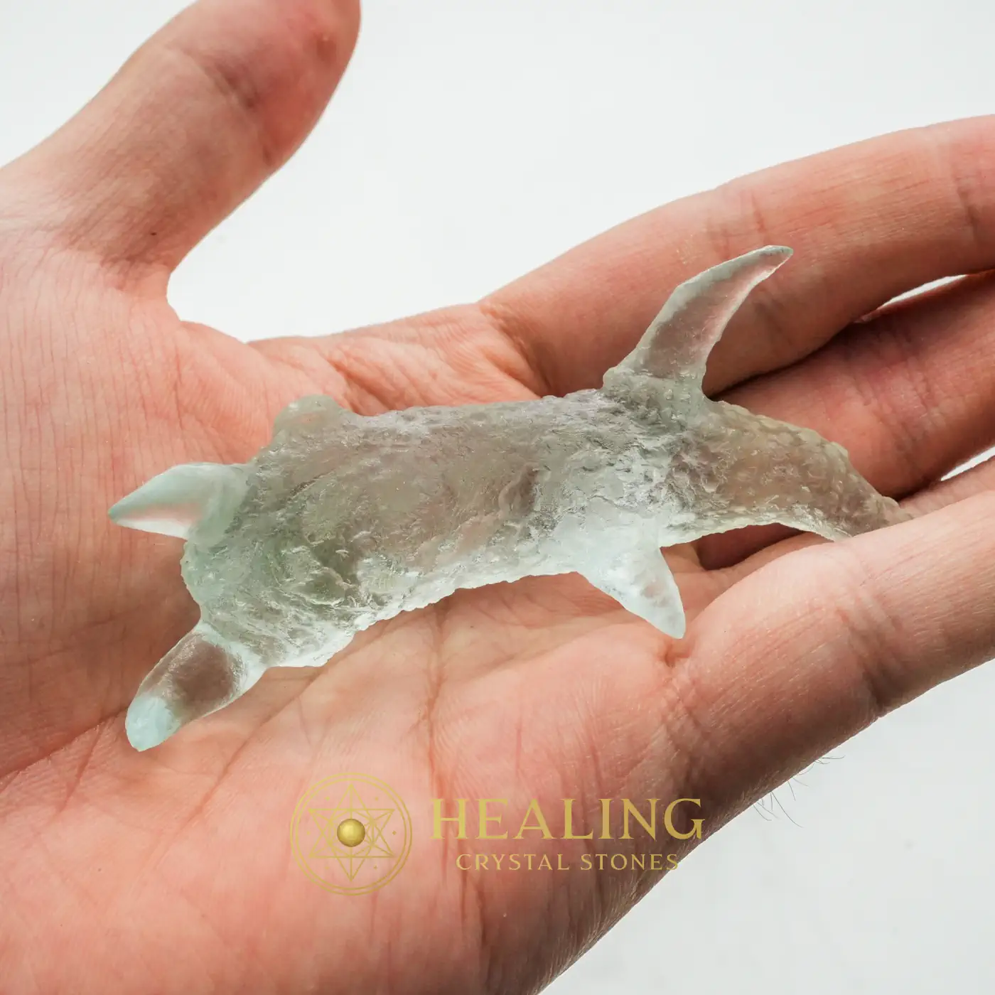 Grinting Fish Pearl - Type A6 - Healing Stones, Emotional Healing, Spiritual Healing, Cleansing, Purification, Aura Cleansing Stone, Aura Crystal, Energy Shield Crystal, Negative Energy Protection, Protection