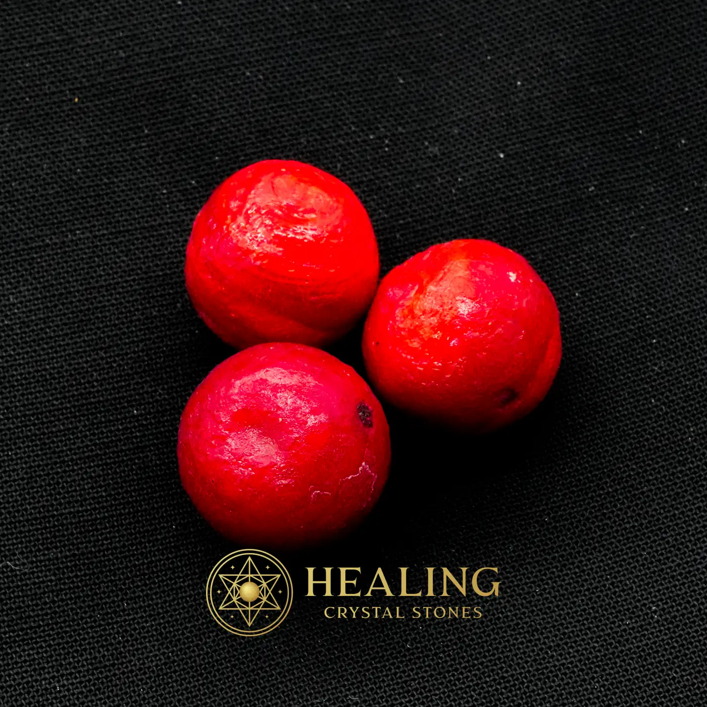 Red Centipede Pearls - Type P1 - Cleansing, Purification, Protection, Negative Energy Protection, Energy Shield Crystal, Aura Cleansing Stone, Warding Stone, Protective Stone, Guardian Talisman, Guardian Amulet