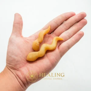 White Eel Fossil - Type D - Healing Crystals, Sacred Stones, Mystical, Aura Crystal, Emotional Healing, Positive Energy, Guardian Crystal, Rare, Divine, Cleansing