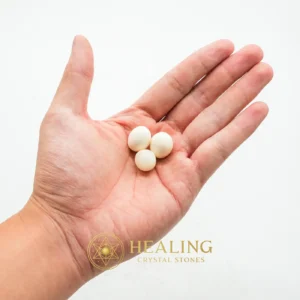 White Honey Pearls - Type O - Bezoar Crystals, Guardian Stone, Warding Stone, Protective Stone, Energy Shield Crystal, Negative Energy Protection, Aura Cleansing Stone, Sacred, Protection, Positive Energy