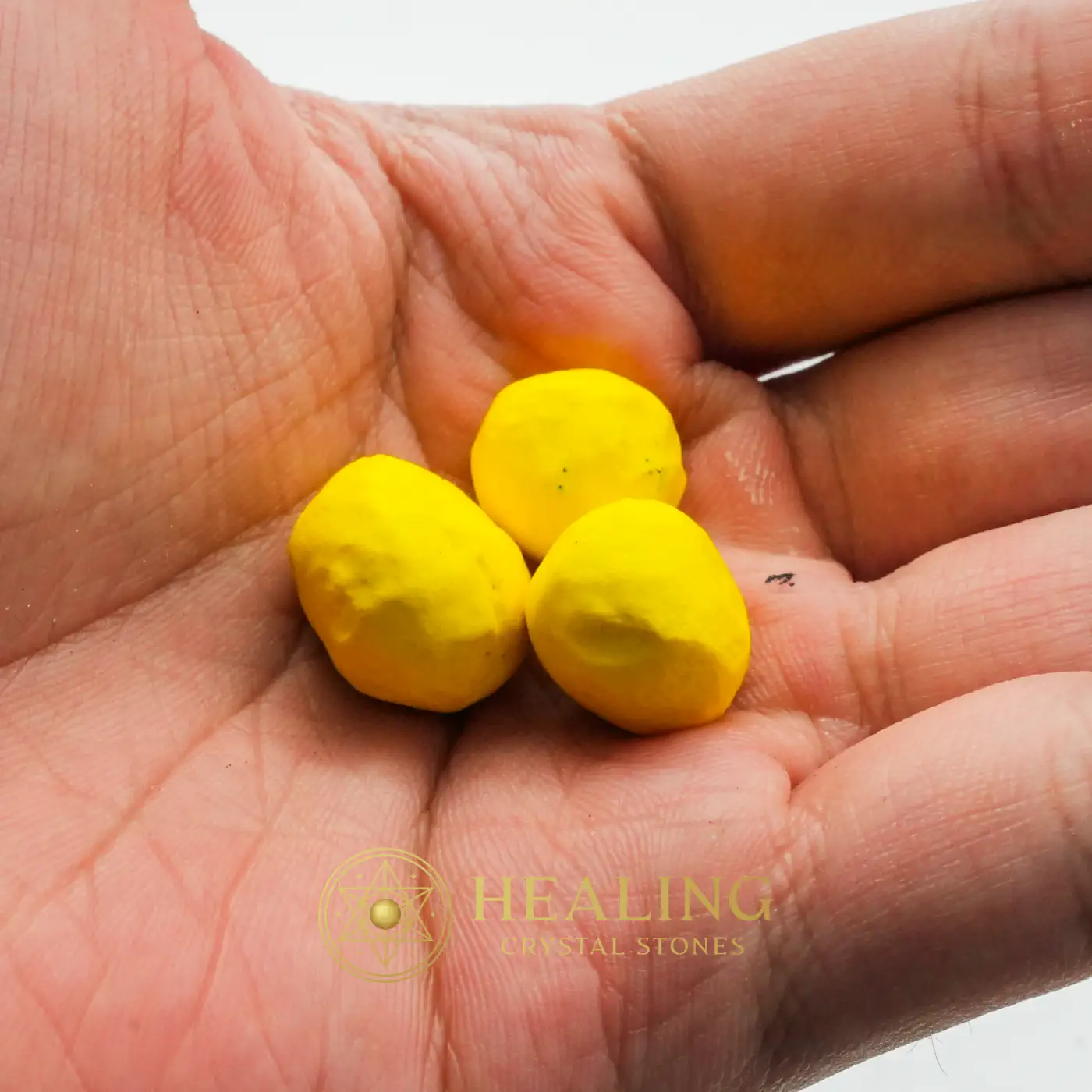 Yellow Centipede Pearls - Type P2 - Talisman Crystals, Talismanic Stones, Talismans Stones, Amulet Stones, Mustika Stones, Mustika Pearls, Enchanted Stones, Sacred Stones, Fortune, Protection