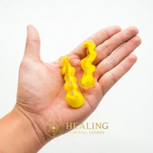 Yellow Eel Perls - Type A - Esoteric Artifact, Occult Artifact, Esoteric Crystal, Esoteric Stone, Metaphysics, Psychic, Spiritualism, Mystical, Sacred, Divine