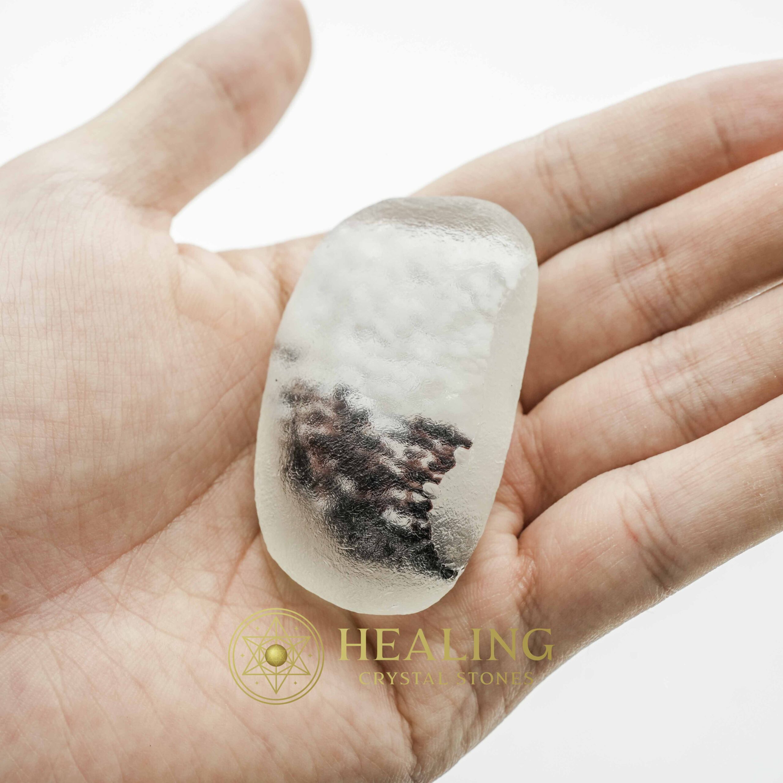 Large Dew Pearl - Type A9 (White/Black) Magical Stones Magickal Stones Magickal Crystals Ritual Power Stones Ritual Crystals Crystals Talismans Stones Talisman Crystals Amulet stones mystical shaman shamanic spiritual spiritualism metaphysics occult psychic