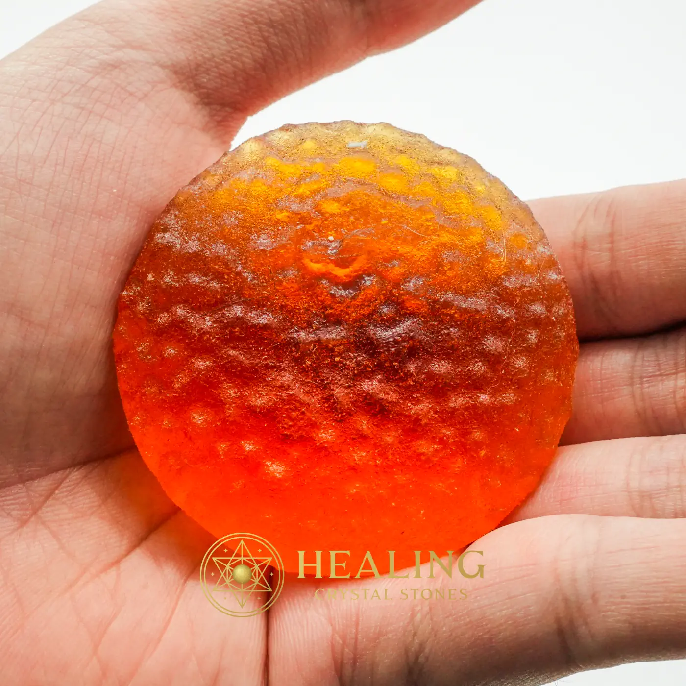 Earth Dragon Crown - Type B (Orange) - Mustika Pearls, Crystal Stones, Healing Stones, Spiritual Crystals, Sacred Crystals, Talisman Crystals, Ritual Power Stones, psychic, occult, artifact