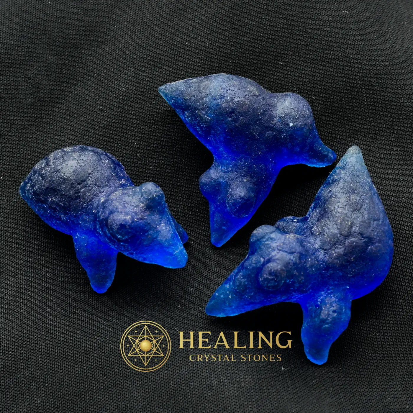 Fossilized Blue Crow - Type A1 - Guardian Stone, Guardian Crystal, Guardian Talisman, Guardian Amulet, Protective Stone, Warding Stone, Protection, Fortune, Luck, Sacred