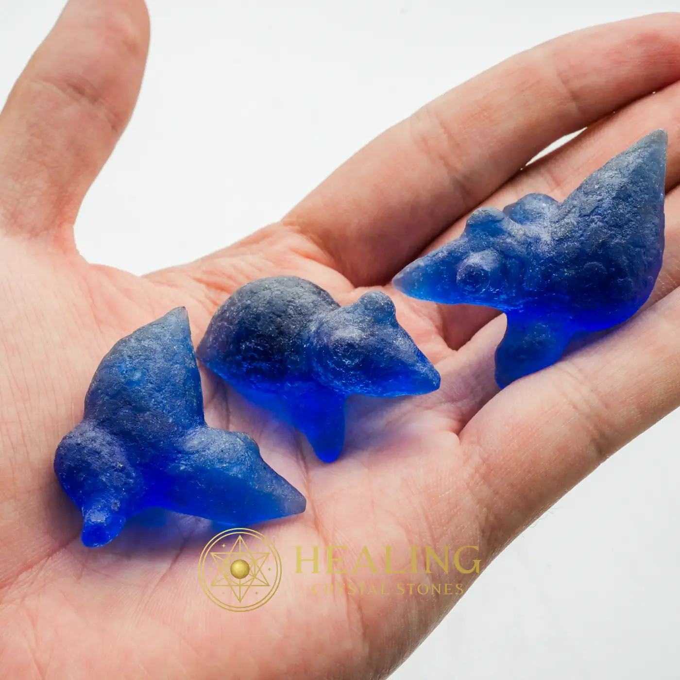 Fossilized Blue Crow - Type A1 - Aura Crystal, Aura Cleansing Stone, Aura, Chakra, Sacral Chakra Crystal, Meditation, Awakened, Inner Wisdom, Spiritual Healing, Harmony