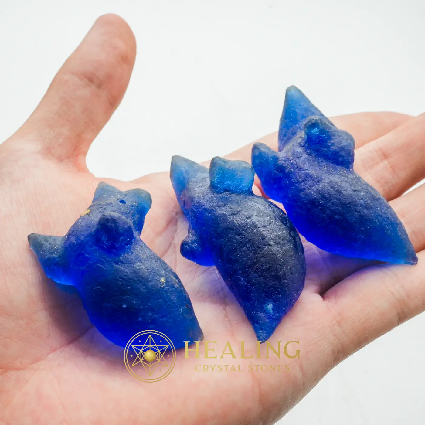 Fossilized Blue Crow - Type A2 - Magical Stones, Magickal Stones, Magickal Crystals, Enchanted, Enchanted Stones, Sacred, Ritualistic, Ceremnoial, Mysticism, Occult