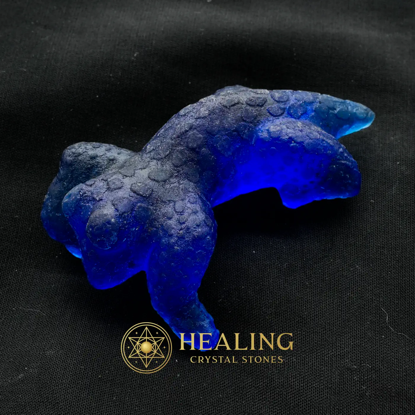 Fossilized Blue Rhinoceros Type B5 - Warding Stone, Protective Stone, Guardian Crystal, Guardian Amulet, Energy Shield Crystal, Negative Energy Protection, Aura Cleansing Stone, Cleansing, Protection, Positive Energy