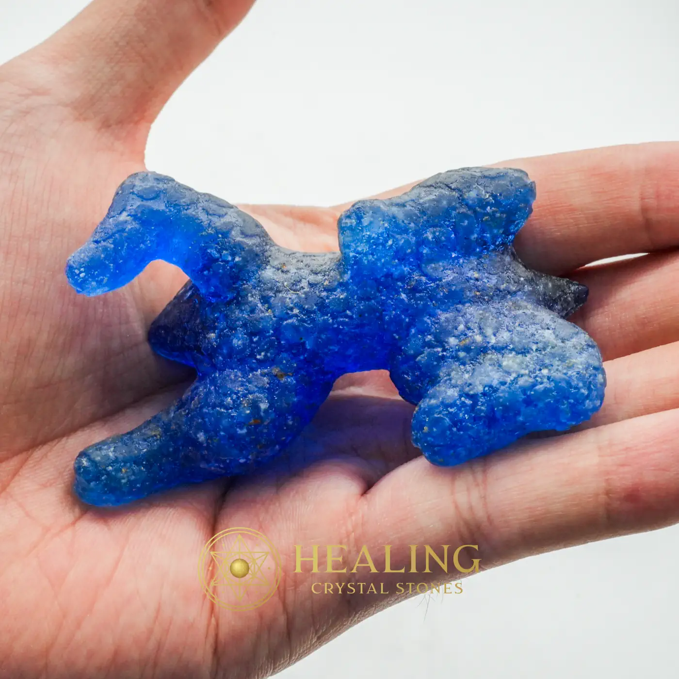 Fossilized Blue Rhinoceros Type B6 - Energy Stones, Energy Balance Stone, Energy Alignment Crystal, Sacral Chakra Crystal, Chakra, Aura Crystal, Meditation, Universal Energy, Balance, Harmony
