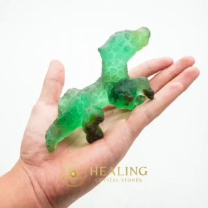 Fossilized Green Crocodile Siluman - Type A1 - Mystical, Shamanic, Spiritualism, Metaphysics, Psychic, Occult, Esoteric Stone, Esoteric Crystal, Ritualistic, Ceremonial