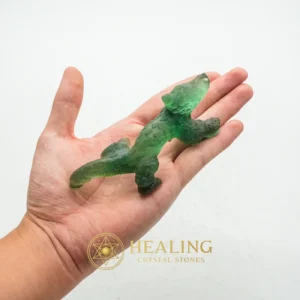 Fossilized Green Crocodile Siluman - Type D1 - Rare, Authentic, Antique, Exotic, Unique, Exceptional, Ornamental, Ancient Relic, Mystical Relic, Divine