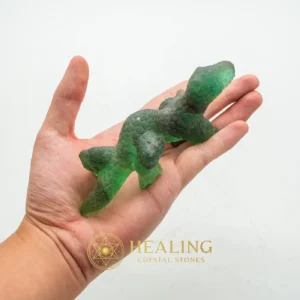 Fossilized Green Crocodile Siluman - Type D3 - Ritual Power Stones, Ritual Crystals, Magickal Crystals, Magickal Stones, Magical Stones, Enchanted Stones, Sacred, Mysticism, Divine, Fortune