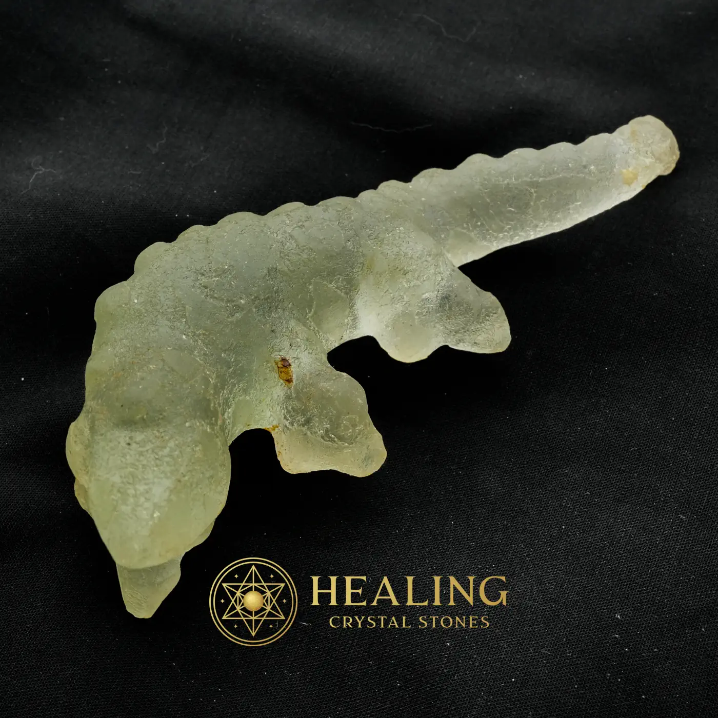 Fossilized White Crocodile Siluman - Type B5 - Sacred Stones, Sacred Crystals, Sacred, Divine, Mystical, Enchanted, Relic, Ancient Relic, Mystical Relic, Artifact