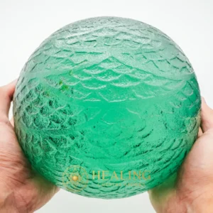 Jumbo Earth Dragon Pearl (Green) - Type A2 - Crystal Stones, Healing Bezoar Stones, Ritual Crystals, Aura, Harmony, Protection, Fortune, Divine, Exceptional, Sacred