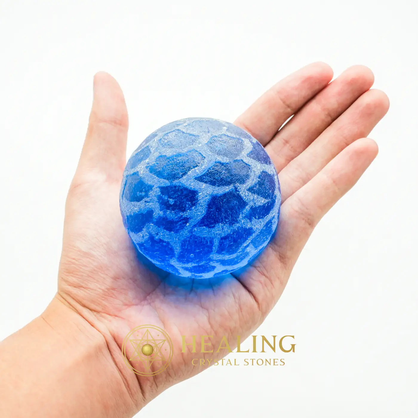 Sea Dragon Ball - Type G3 (Blue) - Bezoar Crystals, Healing Bezoar Stones, Spiritual Crystals, Sacred Crystals, Energy Stones, Ritual Power Stones, Talisman Crystals, shamanic, artifact, psychic