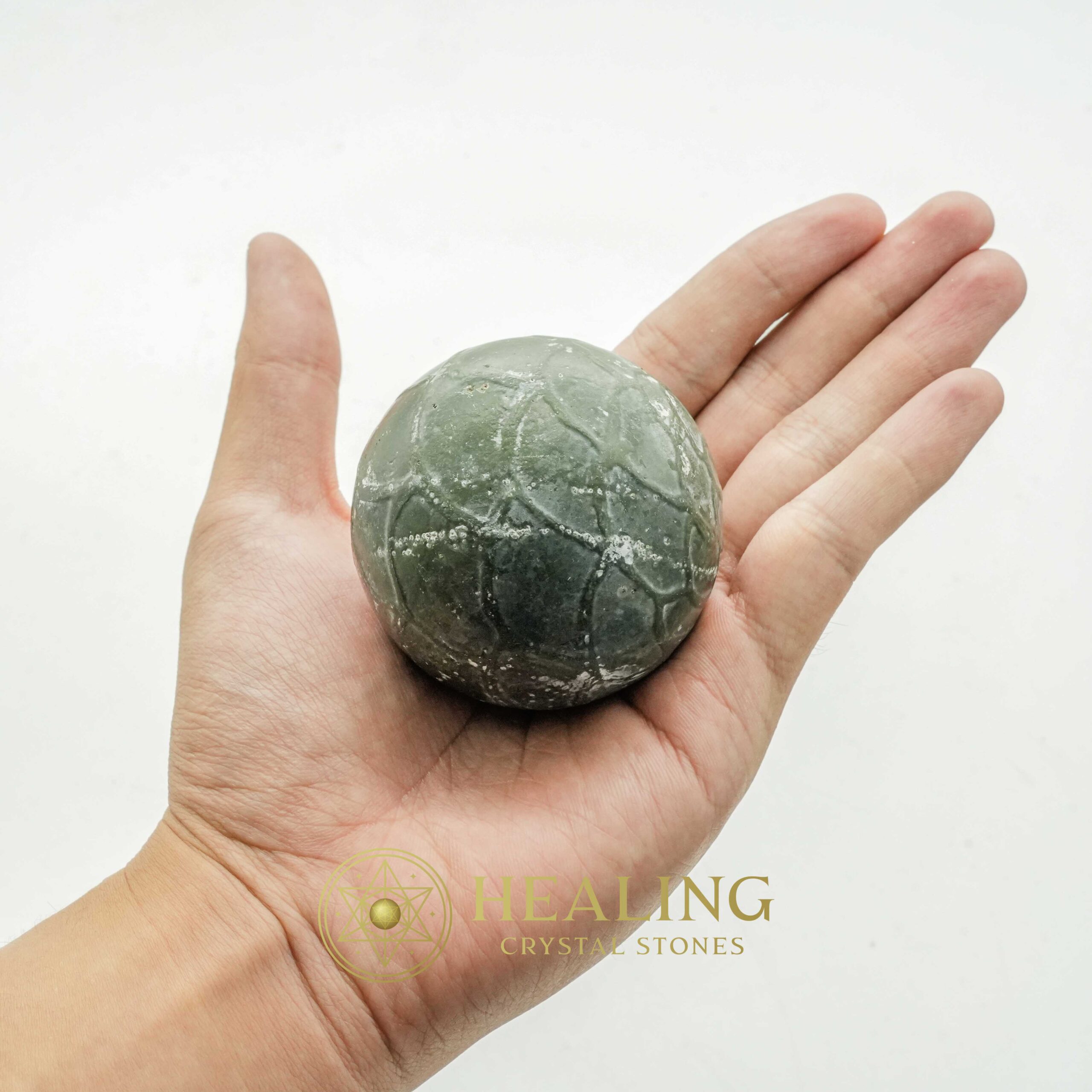 Sky Air Dragon B11 (Medium--Green) - Healing Crystals, Mustika Pearls, Bezoar Stones, Spiritual Crystals, Magical Stones, Energy Stones, Sacred Stones, occult, artifact, shaman