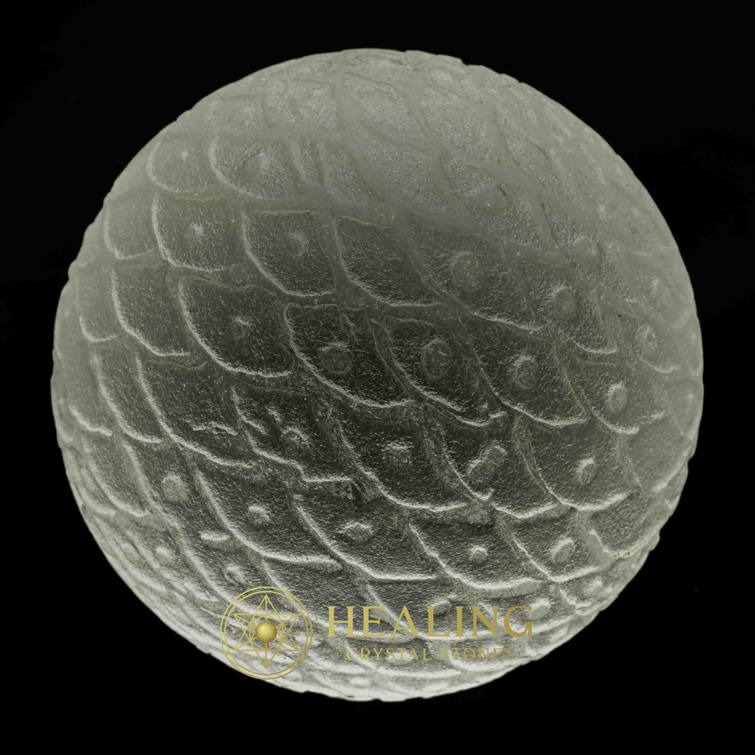 Sky Air Dragon Ball (White) - Type G1 - Healing Crystals, Mustika Pearls, Amulet Stones, Bezoar Stones, Magickal Stones, Ritual Power Stones, Energy Stones, spiritual, psychic, magical