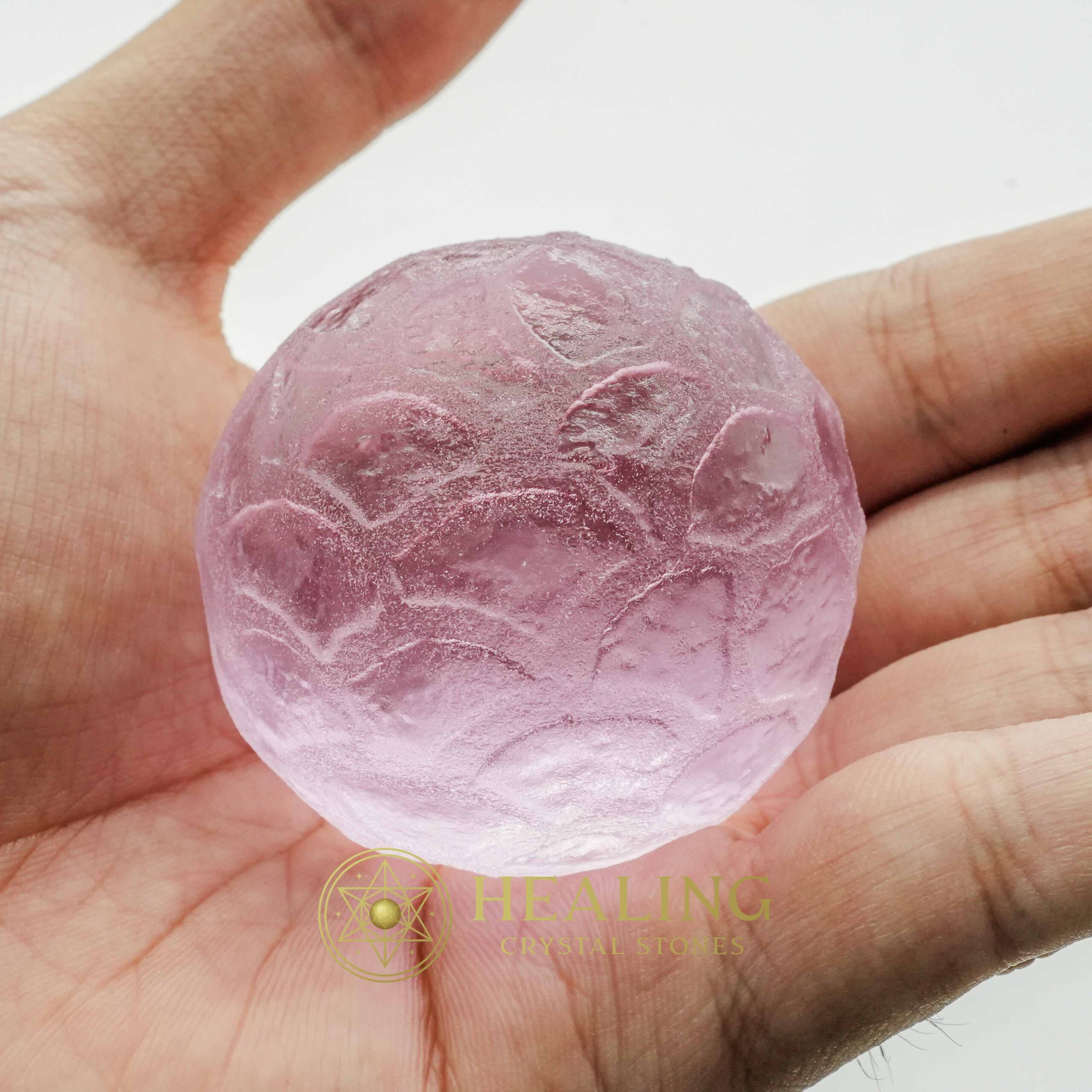 Sky Golden Dragon Pearl A1.2 (Flat Base) - Crystal Stones, Mustika Stones, Spiritual Crystals, Sacred Stones, Talismans Stones, Healing Stones, Ritual Crystals, mystical, occult, artifact