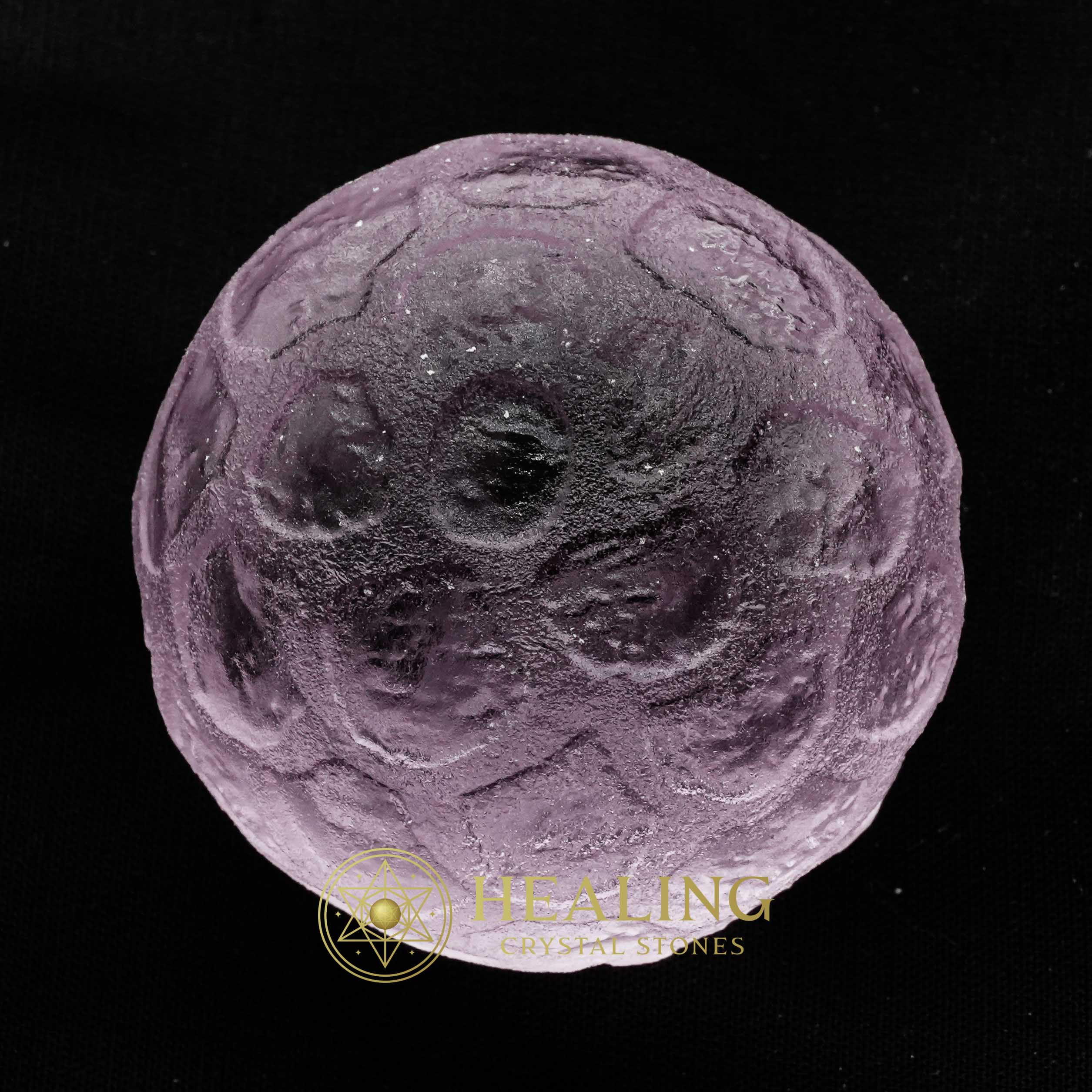 Sky Golden Dragon Pearl A1.2 (Flat Base) - Crystal Stones, Healing Stones, Talismanic Stones, Sacred Stones, Ritual Power Stones, Enchanted Stones, Energy Stones, occult, artifact, mystical