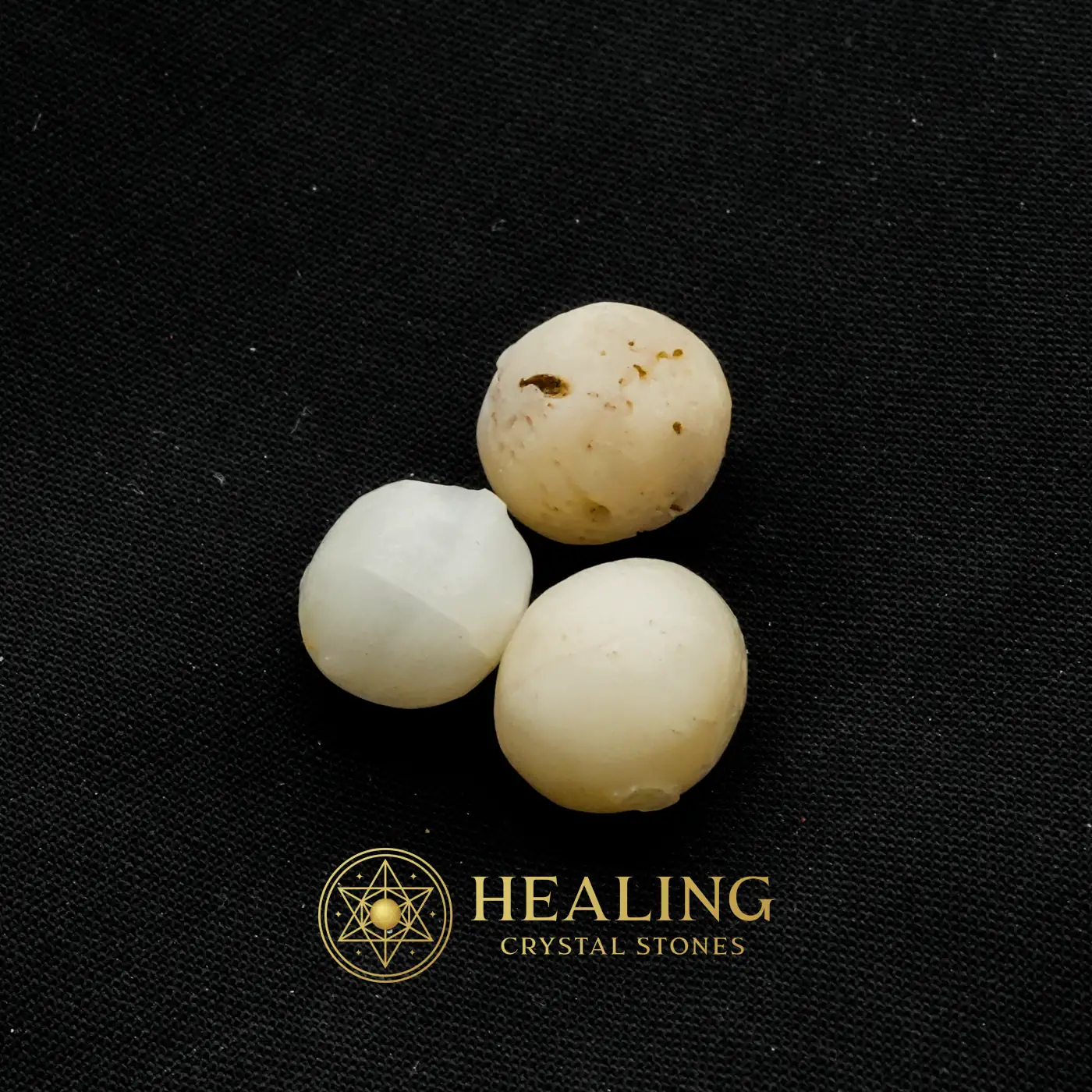 White Eagle Pearls - Type G1 - Cleansing, Purification, Protection, Negative Energy Protection, Energy Shield Crystal, Aura Cleansing Stone, Warding Stone, Protective Stone, Guardian Talisman, Guardian Amulet