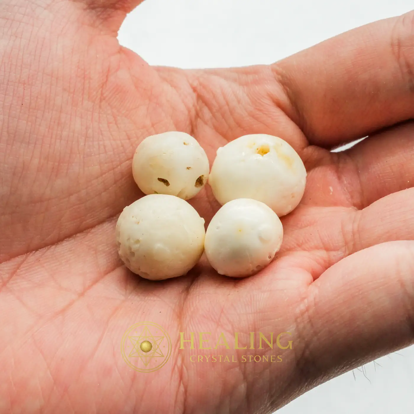 White Eagle Pearls - Type G2 - Magical Stones, Magickal Stones, Magickal Crystals, Ritual Power Stones, Ritual Crystals, Enchanted Stones, Ritualistic, Ceremnoial, Mystical, Occult