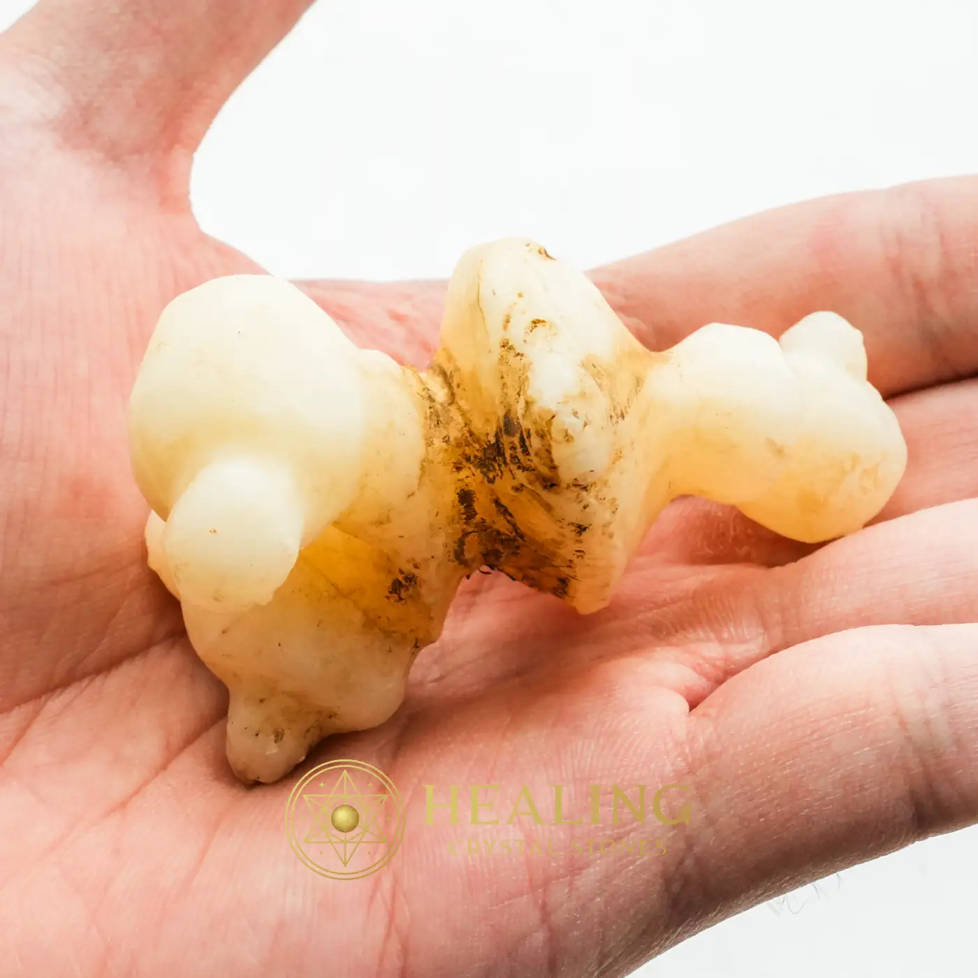 White God Monkey Pearl - Type C5 - Shamanic, Magickal, Sacred Crystals, Balance, Fortune, Warding Stone, Unique, Nature Stone, Spirit Stone, Energy Shield Crystal