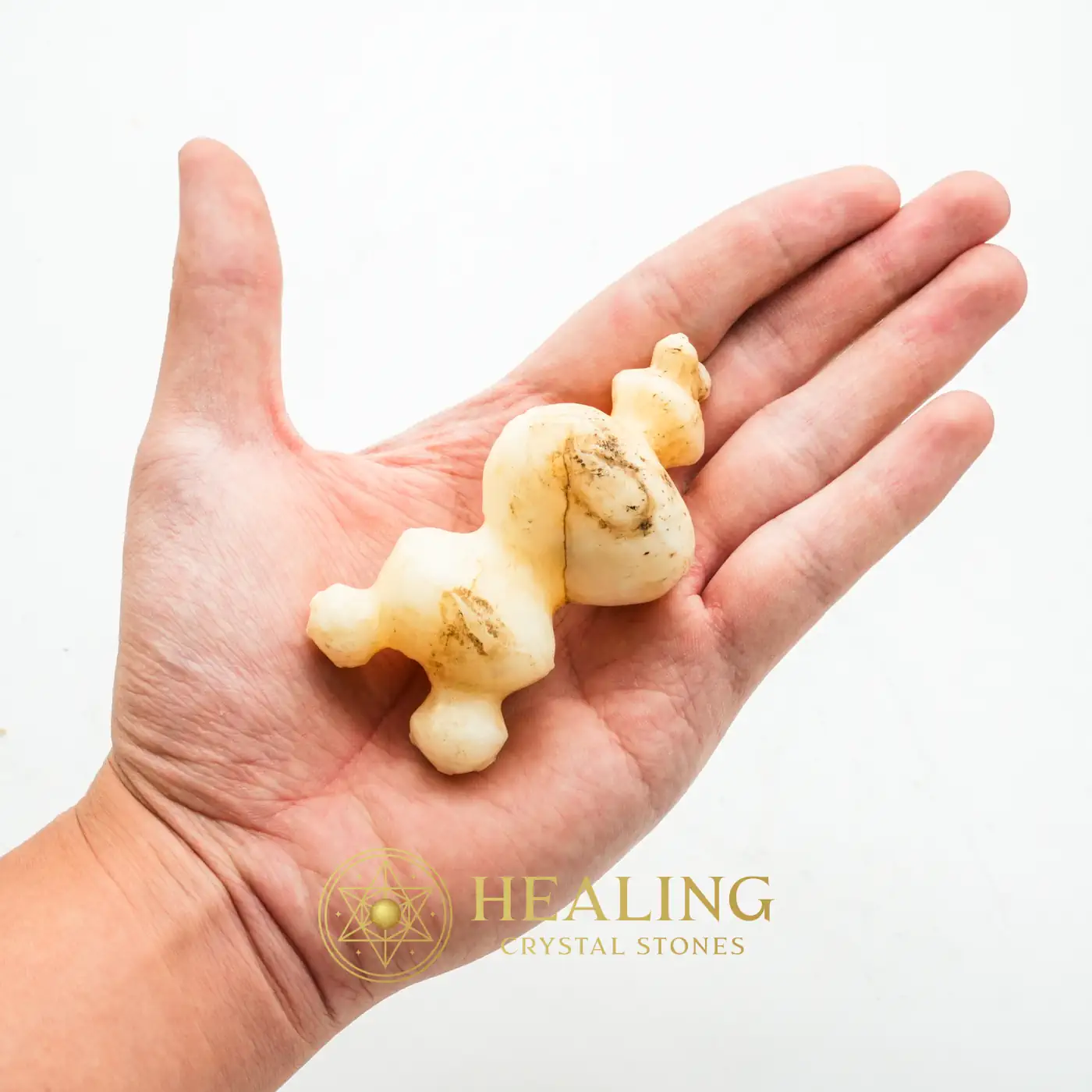White God Monkey Pearl - Type C7 - Psychic, Crystal Stones, Magical Stones, Meditation, Energetic, Fortune, Exceptional, Life Force Stone, Guardian Crystal, Aura Cleansing Stone