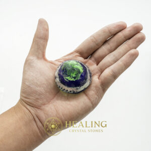 Sanca Leaf Crown Pearl - Type A1.5 (Blue/Green) - Healing crystals, mystical stones, spiritual crystals, talisman stones, ritual crystals, psychic energy tools, metaphysical stones, magickal crystals, amulet crystals, shamanic tools