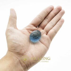 Sanca Leaf Snake Pearl - Light Blue (Chipped) - mystic healing crystals, mystical stones, spiritual healing stones, energy crystals, metaphysical stones, sacred stones, ritual crystals, protective stones, enchanted crystals, magical stones