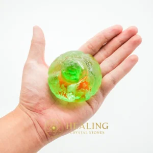 Earth Dragon Crown - Type A (Green) (Fractured) - Bezoar Crystals, Healing Bezoar Stones, Spiritual Crystals, Sacred Crystals, Ritual Power Stones, Energy Stones, Magical Stones, shamanic, artifact, psychic