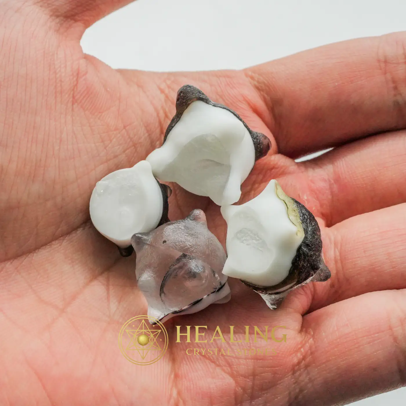 Centipede Pearls - Type Q (Fractured) - Talisman Crystals, Talismanic Stones, Talismans Stones, Amulet Stones, Mustika Stones, Mustika Pearls, Enchanted Stones, Sacred Stones, Fortune, Luck